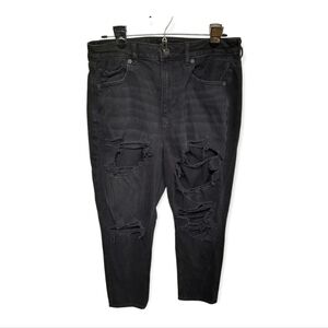American Eagle Outfitters Black Distressed Jeans